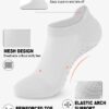6 Pairs Grip Pilates Socks for Women, Non-slip Yoga Athletic Socks for Barre Ballet Barefoot Workout Hospital