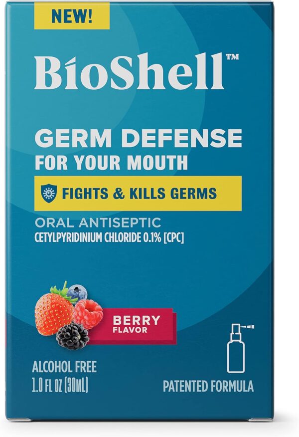 Germ Defense for Your Mouth (1 fl. oz.) I Fights and Kills Germs I Great for Crowds and Confined Spaces I Oral Antiseptic I Berry Flavor