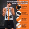 Forearm Strengthener and Wrist Roller, 43.3 inch Or 51.2 inch Ultra Strong Nylon Webbing, Forearm Exerciser with Quick Locking Mechanism, Ideal for Hand, Wrist and Forearm Strength Training