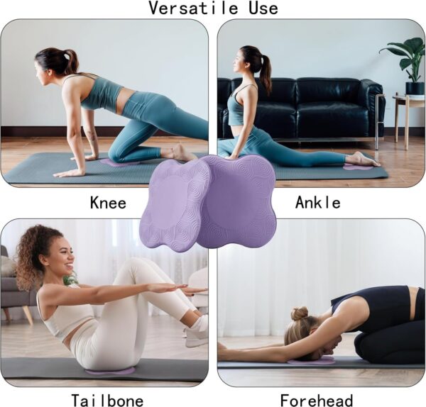 Yoga Knee Support Pad for Women Pilates Kneeling Cushion | Elbows Wrist Hands Head Foam Extra Thick Men Exercise Knees Pads Set of 6 Pieces