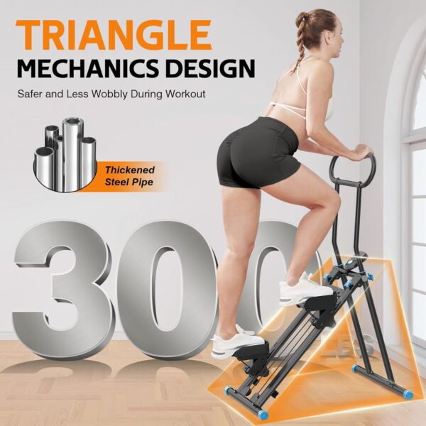 715NQiZguwL._AC_SL1500_.jpg Stair Stepper for Home,Folding Cardio Stair Climber for Full Body Workout,Vertical Climber Exercise Machine with Adjustable Handlebar,300LBS Capacity