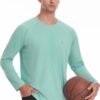 Roadbox Sun Protection Shirt for Men - UPF 50+ Long Sleeve Workout Athletic Running Shirts Fishing Rash Guard Lightweight