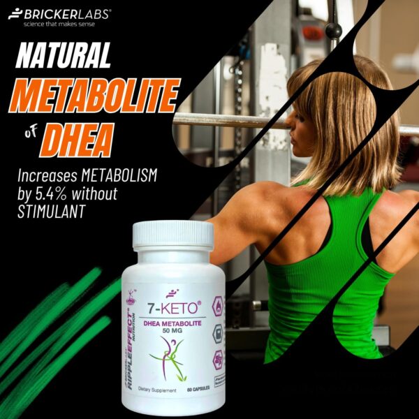 7-Keto DHEA Metabolite 50 mg Dietary Supplement for Weight Management, Safe and Effective Weight Management Support, 60 Capsules