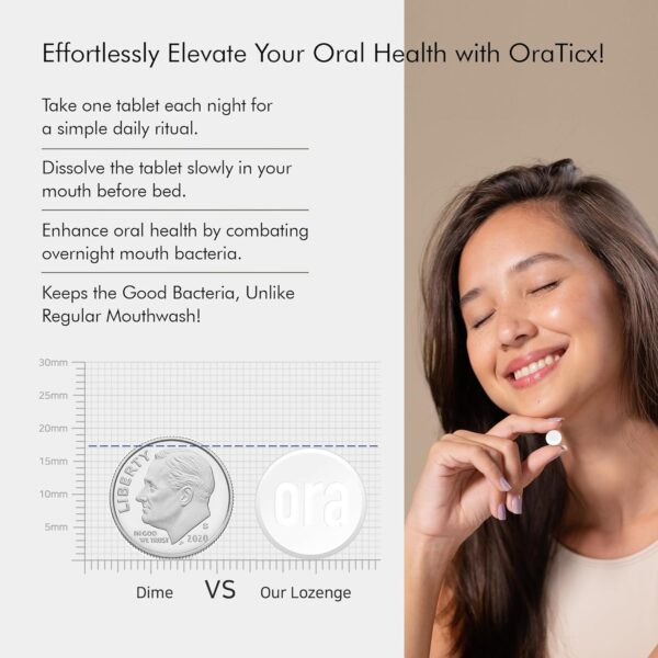 Teeth & Gums Dental Probiotic, Naturally Supports Oral Health and Immunity, Oral Probiotics Supplement 8 Billion CFU, Grape Flavor 30 Lozenges 1-PK