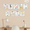 Outus 9 Pieces Mental Health Posters Anxiety Therapy Motivational Poster Psychologist Counselor Inspirational Posters Positive Quotes Wall Decor Classroom for Home Office, 8 x 10 Inch(Retro Style)