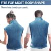 DAILYLIFE Heating Pad for Neck and Shoulders and Back, Electric Heating Pad for Back Pain Relife, 6 Heating Settings, UL Certified with Overheating Protection and Machine Washable, 26"x35", Light Blue