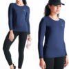 NELEUS Women's 3 Pack Athletic Compression Long Sleeve T Shirt Dry Fit