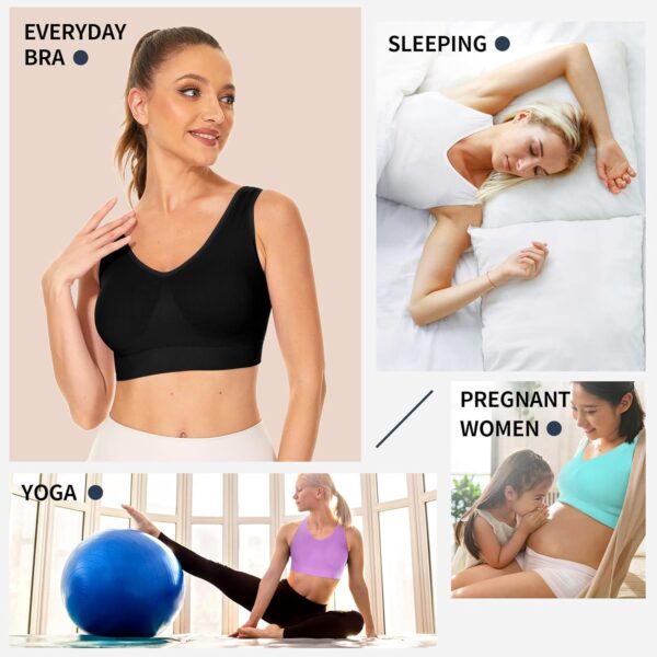 BESTENA Sports Bras for Women, Seamless Comfortable Yoga Bra with Removable Pads