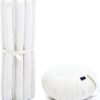 Leewadee Meditation Cushion Set – 1 Round Zafu Meditation Pillow and 1 Square Roll-Up Zabuton Meditation Mat, Pillows Bundle Filled with Kapok