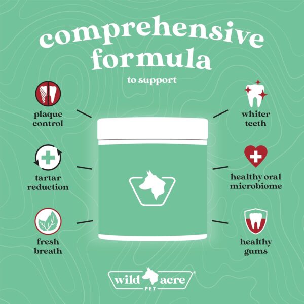 715yTjJv9mL._AC_SL1500_.jpg Dental Powder for Dogs - Dog Breath Freshener Dental Powder for Teeth Cleaning Plaque Off, Dental Care for Dogs, Tartar Remover for Teeth - Fresh Breath Probiotics