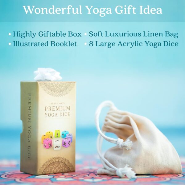 Yoga Dice – One of The Unique Yoga Gifts for Women or Any Yoga Lover – Yoga Accessories for Teachers and Yogis – Yoga Gift Idea for Instructors