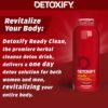 Detoxify – Ready Clean Herbal Cleanse – Tropical – 16 oz – Professionally Formulated Herbal Detox Drink – Enhanced with Milk Thistle Seed Extract & Burdock Root Extract – Plus Sticker.