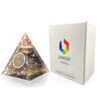 Labradorite Orgone Pyramid with Copper Coil – Healing Crystal for Positive Energy, Chakra Balancing, Meditation & Home Décor