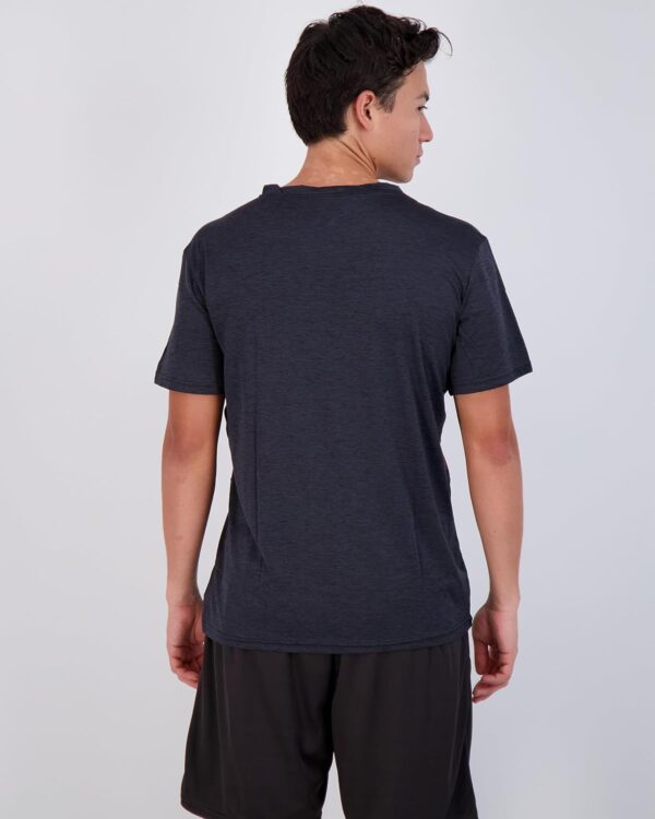 Real Essentials 5 Pack: Men’s V-Neck Dry-Fit Moisture Wicking Active Athletic Tech Performance T-Shirt