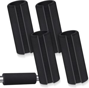 Frienda 4 Pcs Handle Grips 4.25 Inch NBR Rubber Foam Grip Wrap Soft Buffer Tube Cover Buffer Tube Pad Comfortable Handle Covers for Fitness Home Garden Bicycle Exercise Equipment Handlebar Replacement
