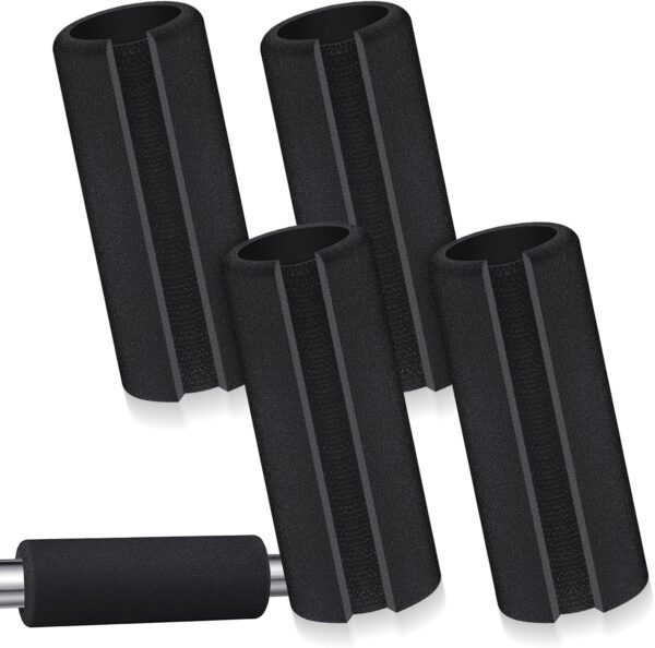 Frienda 4 Pcs Handle Grips 4.25 Inch NBR Rubber Foam Grip Wrap Soft Buffer Tube Cover Buffer Tube Pad Comfortable Handle Covers for Fitness Home Garden Bicycle Exercise Equipment Handlebar Replacement