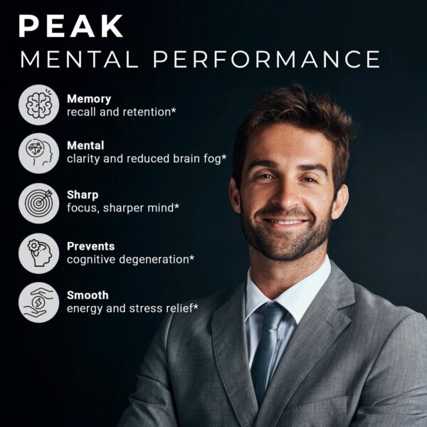ACEWORKZ 10 Mushroom Complex Supplement - Lions Mane, Reishi and Cordyceps & More - Nootropic for Brain Health, Memory & Focus - Immunity & Energy (90 Capsules)