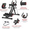 716IEyFrDHL._AC_SL1500_.jpg KESHWELL Ab Machine,Abs Workout Equipment for Home Gym,Whole Body Workout Waist Trainer for Women,Adjustable Abdominal Cruncher,Foldable Core Abs Exercise Machine with Resistance Bands&LCD Display
