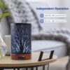 EQUSUPRO Essential Oil Diffuser 150ml Metal Aromatherapy Oil Diffuser Ultrasonic Cool Mist Diffuser with Auto Shut-Off Protection,7 Colors Changed LED for Home Office SPA Yoga