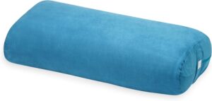 Gaiam Yoga Bolster - Long, Rectangular Meditation Pillow - Supportive Cushion for Restorative Yoga and Sitting on the Floor - Built-In Carrying Handle - Machine Washable Cover'