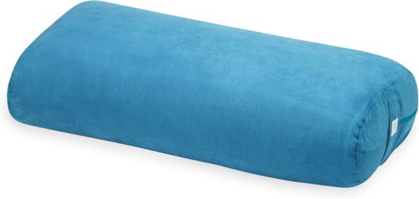 Gaiam Yoga Bolster - Long, Rectangular Meditation Pillow - Supportive Cushion for Restorative Yoga and Sitting on the Floor - Built-In Carrying Handle - Machine Washable Cover'
