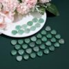 20PCS Green Aventrine Heart Healing Crystals Set Stones Love Shaped Polished Crystal Natural Cute Pocket Thumb Reiki Wholesale Set Gifts Balancing Meditation