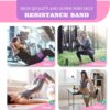 Fabric Resistance Bands for Working Out, 5 Levels Booty Bands for Women Men, Cloth Workout Bands Resistance Loop Exercise Bands for Legs Butt at Home Fitness, Yoga, Pilates