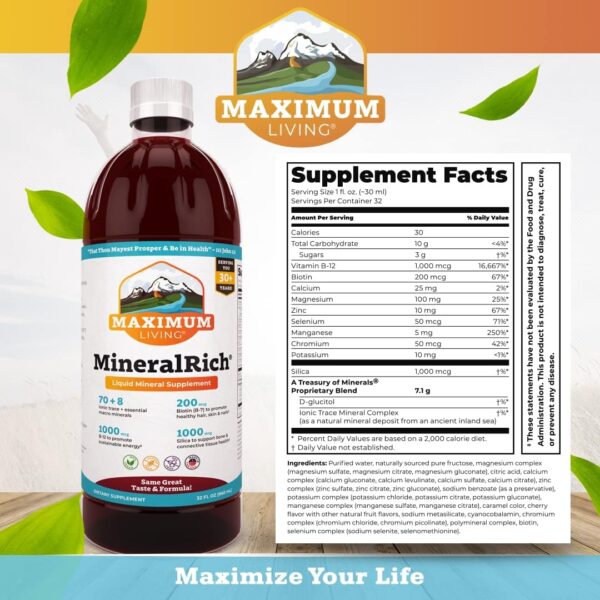 MineralRich Minerals Supplement - 32 oz (32 oz (Pack of 1), MineralRich)