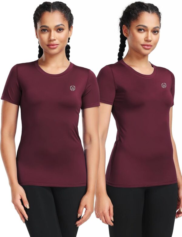NELEUS Women's 3 Pack Compression Workout Athletic Shirt