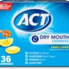 ACT Dry Mouth Lozenges With Xylitol, 36-Count, Sugar Free Honey-Lemon