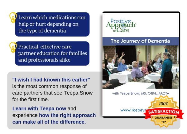 Teepa Snow Alzheimer's Dementia DVD "The Journey of Dementia" Caregiver Training Video for Family and Non-Professional Caregivers and Healthcare Professionals and Teachers