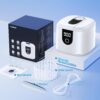 Ultrasonic Retainer Cleaner, 45kHz Retainer Cleaner Machine with 4 Modes Digital Timer, 200ML Denture Cleaner with Mouth Guards, Braces, Toothbrush Heads, Jewelry