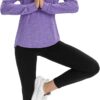 COOrun Workout Shirts for Women Long Sleeve Yoga Tops Casual Hiking Tee Shirt Athletic Breathable Top Quick Dry