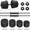 Yaheetech Adjustable Dumbbells Weight Set Dumbbell Weights Exercise & Fitness Equipment w/ 4 Spinlock Collars for Women & Men Home Gym Strength Training