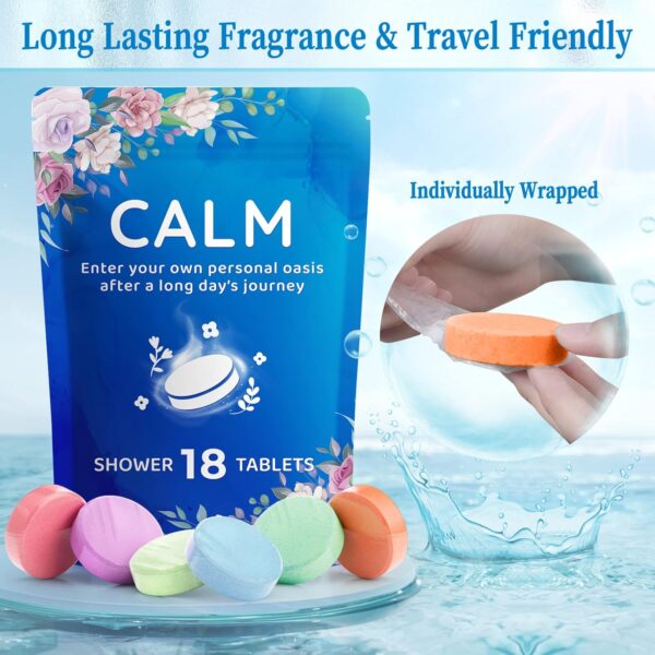 18-Pack Shower Steamers Aromatherapy, Shower Bath Bombs with Individually Wrapped, Variety Shower Tablets, Valentines Day Gifts for Her and Him, Birthday Presents for Women