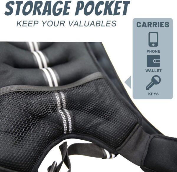 Weighted Vest for Women Men Kids, 6lbs/12lbs/4-10lbs Adjustable Weight Vest with Reflective Stripes, Upgrade Strength Training Vest for Running, Body Workout, Jogging, Cadio, Walking