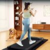 Treadmill Walking Pad Mat for Carpet Floors 84x36,1/4“Thick Treadmill Mat for Hardwood Floors,Mat for Under Treadmill/Exercise Bike on Carpet,Foldable Exercise Equipment Mat,Noise Shock Absorption