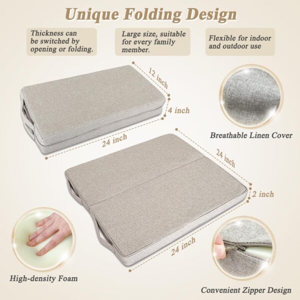 Meditation Floor Cushion for Yoga Adults Square Floor Pillows Seating Large Meditation Cushion Yoga Pillows for Sitting on Floor Meditation Pillow Mat Outdoor Rectangle Floor Sitting Cushion
