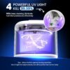 Ultrasonic Retainer Cleaner, 45kHz Retainer Cleaner Machine with 4 Modes Digital Timer, 200ML Denture Cleaner with Mouth Guards, Braces, Toothbrush Heads, Jewelry