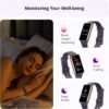 AKAGEAR Fitness & Activity Tracker with Sleep and Blood Oxygen Monitoring, 24/7 Heart Rate Stress Index and Respiratory Training 1.58" AMOLED Display 5ATM Waterproof and More Purple