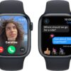 Apple Watch Series 9 [GPS + Cellular 41mm] Midnight Aluminum Case with Midnight Sport Band S/M (Renewed)