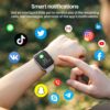 TOZO S2 44mm Smart Watch Alexa Built-in Fitness Tracker with Heart Rate and Blood Oxygen Monitor,Sleep Monitor 5ATM Waterproof HD Touchscreen for Men Women Compatible with iPhone&Android Space Gray