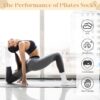 Justay 6 Pairs Pilates Socks with Grips for Women Soft Non Slip Crew Cotton Socks Athletic Workout Barre Hospital Yoga Socks
