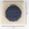 Zabuton, Eclipse line, Buckwheat Filled Meditation Cushion, 23" x 23"