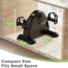 Mini Exercise Bike, Under Desk Bike Pedal Exerciser for Arm/Leg Exercise, Adjustable Resistance with LCD Screen Display for Home/Office Workout