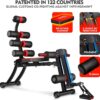 BODY RHYTHM 22 in 1 Wonder Master Core & Abdominal Workout Equipment, Foldable & Adjustable Rowing Machine, Core Strength Training& Abdominal Exercise Trainers with 22 Ways to Exercise for Home Gym.
