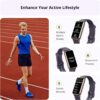 AKAGEAR Fitness & Activity Tracker with Sleep and Blood Oxygen Monitoring, 24/7 Heart Rate Stress Index and Respiratory Training 1.58" AMOLED Display 5ATM Waterproof and More Purple