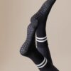 Irisbear Womens Pilates Socks with Grips Non Slip Yoga Socks Barre Gym Athletic Grippy Socks for Women