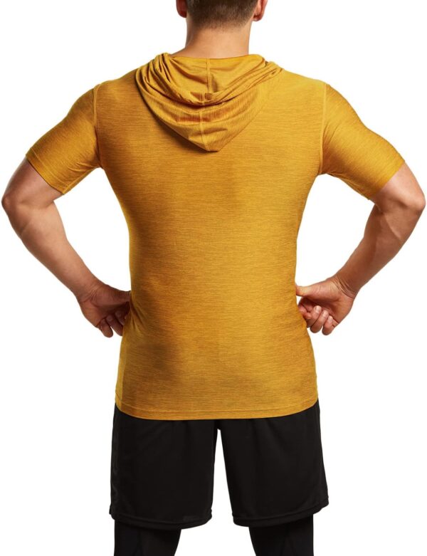 TSLA 3 Pack Men's Short Sleeve Pullover Hoodies, Dry Fit Running Workout Shirts, Athletic Fitness & Gym Shirt