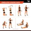 Professional Resistance Exercise 36" Light Weight Bar and All-in-one 6-pc Resistant Accessory Kit with 20/30/40lb Bands, Door Anchor and Ankle/Arm Straps for Home Physical Training